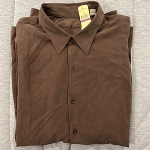 NWT.  SILK TOMMY BAHAMA MENS XXL LONG SLEEVE BUTTON DOWN